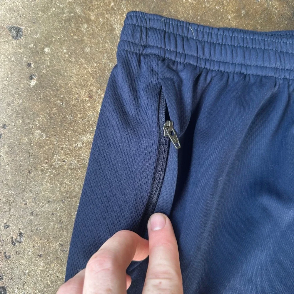 Nike Track Pants Mens Small Navy Blue Excellent Dri-FIT Soccer Training Joggers